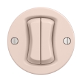 Reblig - Retro interruptor em série sem moldura n.º 5 rosa vintage