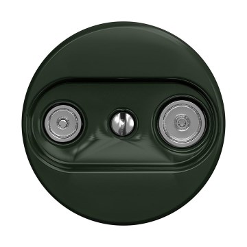Reblig - Retro tomada de antena TV+R (terminal) sem moldura verde