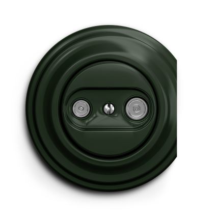 Reblig - Retro tomada de antena TV+R (terminal) sem moldura verde