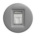 Reblig - Retro tomada de dados sem moldura cinzenta