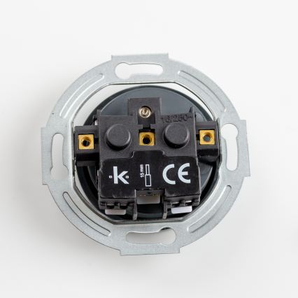 Reblig - Retro tomada doméstica com moldura 230V antracite
