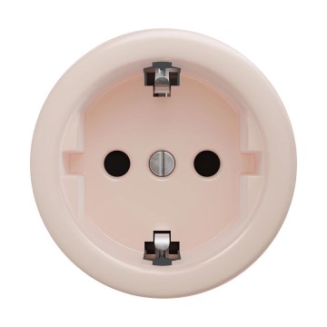 Reblig - Retro tomada doméstica sem moldura SCHUKO 230V/16A rosa antigo