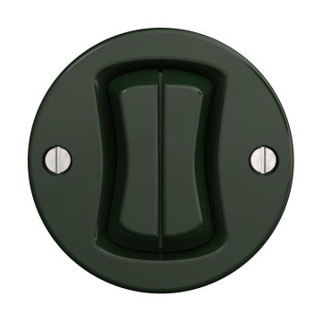 Reblig - Tecla dupla retro sem moldura, verde