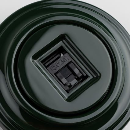 Reblig - Tomada de dados retro com moldura verde