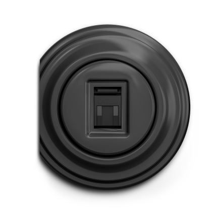 Reblig - Tomada de dados retro sem moldura antracite