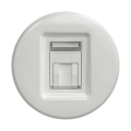 Reblig - Tomada de dados retro sem moldura em cerâmica branca