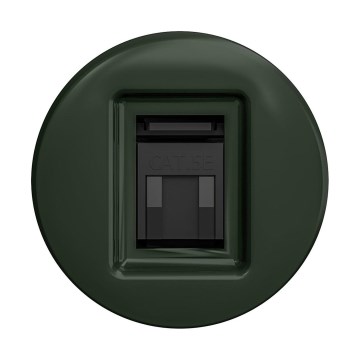 Reblig - Tomada de dados retro sem moldura verde