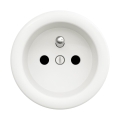 Reblig - Tomada doméstica retro sem moldura, 230 V, branco-neve