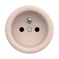 Reblig - Tomada doméstica retro sem moldura 230V rosa antigo