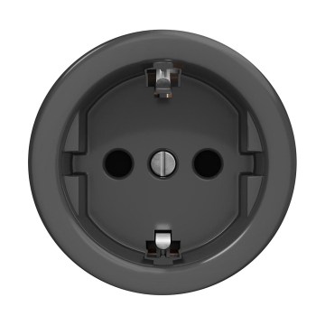 Reblig - Tomada doméstica retro sem moldura SCHUKO 230V/16A antracite