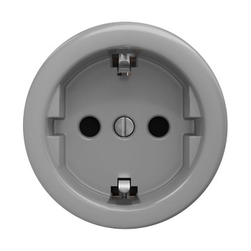 Reblig - Tomada doméstica retro sem moldura SCHUKO 230V/16A cinza