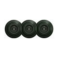 Reblig - Tomada doméstica retro tripla com moldura 230V verde
