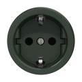 Reblig - Tomada retro doméstica sem moldura SCHUKO 230V/16A verde