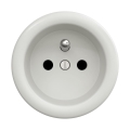 Reblig - Tomada retro sem moldura 230V em cerâmica branca