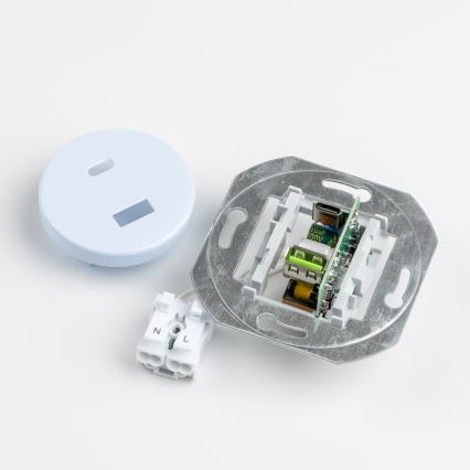 Reblig - Tomada USB Retro A+C com moldura azul