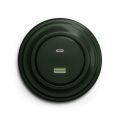 Reblig - Tomada USB Retro A+C com moldura verde