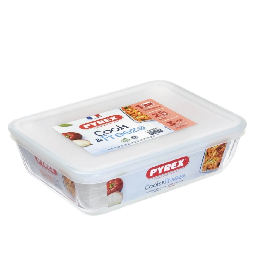 Recipiente de vidro PYREX para alimentos, 1,5 l