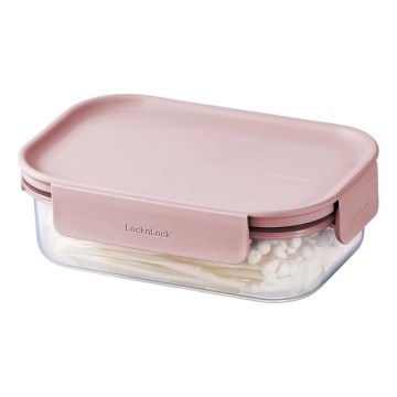 Recipiente para alimentos CLASSIC PLUS 0,91 l rosa/transparente