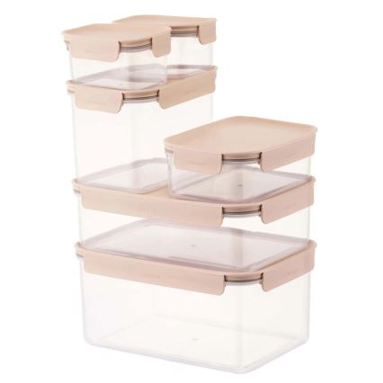 Recipiente para alimentos CLASSIC PLUS 0,91 l rosa/transparente