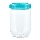 Recipiente para alimentos INTERLOCK 0,7 l turquesa/transparente
