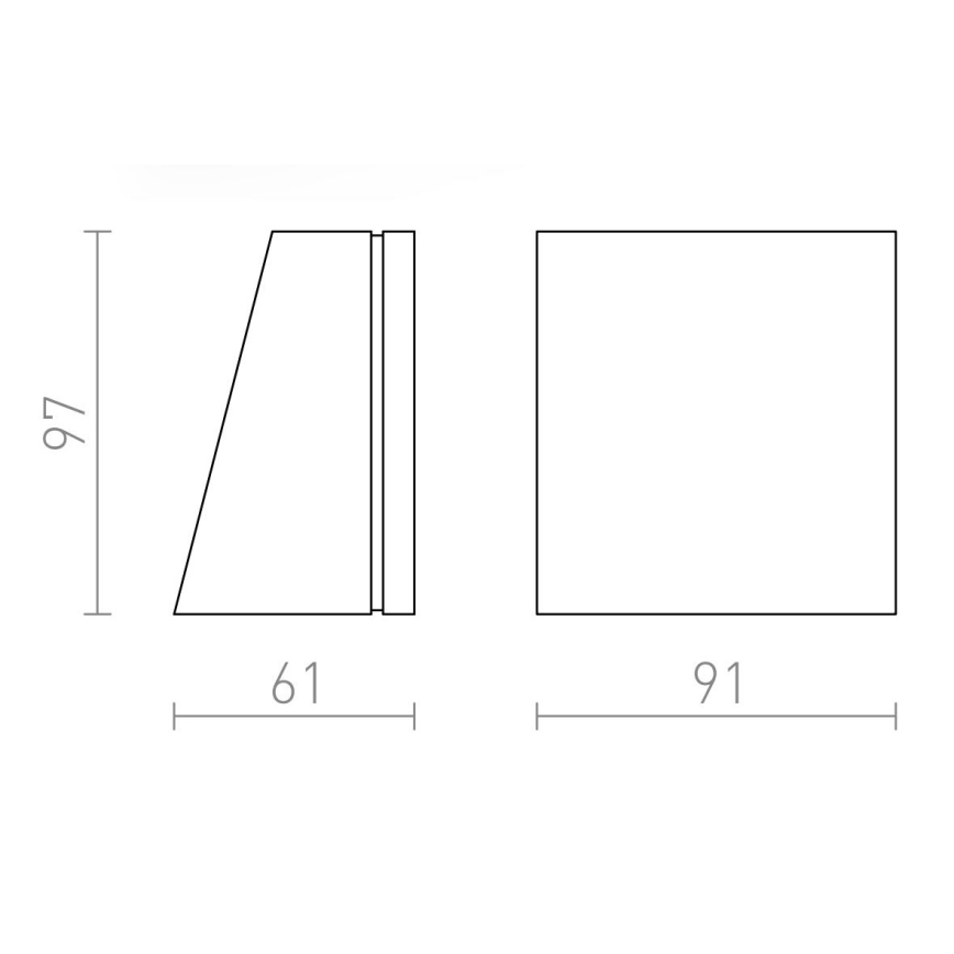 RED -Design Rendl-R10399- Iluminação de parede exterior LED GIGI LED/3,3W/230V IP65