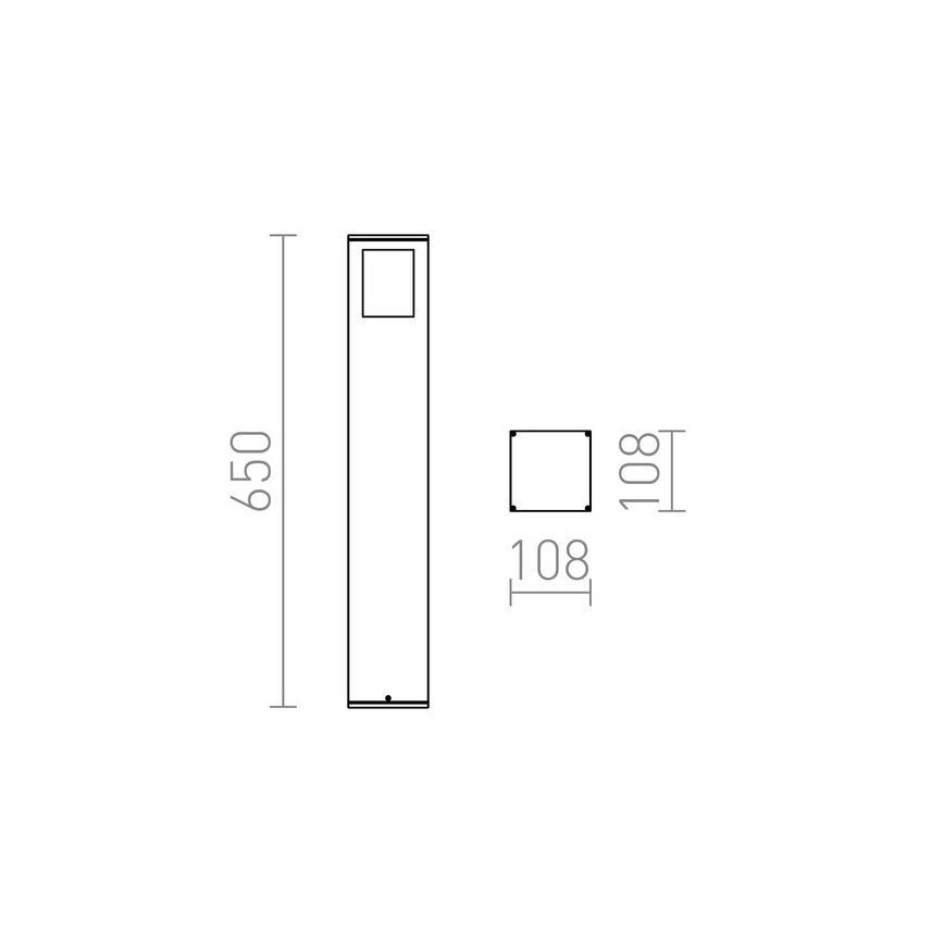 RED - Design Rendl - R10433 - Candeeiro exterior PONDER 1xE27/18W/230V IP44 preto
