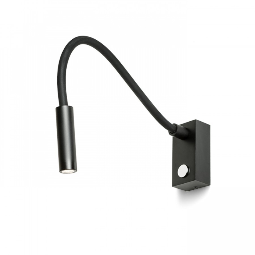 RED - Design Rendl - R10541 - Lâmpada Flexível LED AIM LED/3W/230V preta