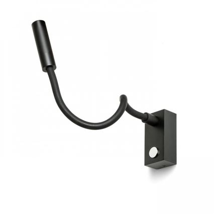 RED - Design Rendl - R10541 - Lâmpada Flexível LED AIM LED/3W/230V preta