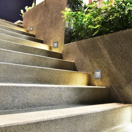 RED - Design Rendl -R12014- Iluminação incorporada exterior LED TESS LED/3W/230V IP54