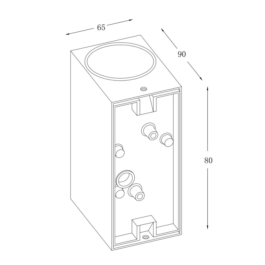 RED -Design Rendl-R12028- Iluminação de parede exterior LED KUBI 2xLED/3W/230V IP54