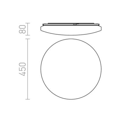 RED - Design Rendl - R12433 - Iluminação de teto LED SEMPRE LED/36W/230V redonda