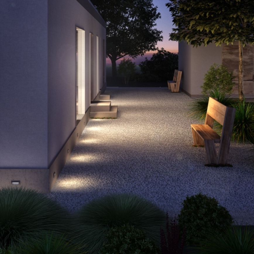 RED -Design Rendl-R12538- Iluminação incorporada exterior LED GORDIQ LED/3W/230V IP65