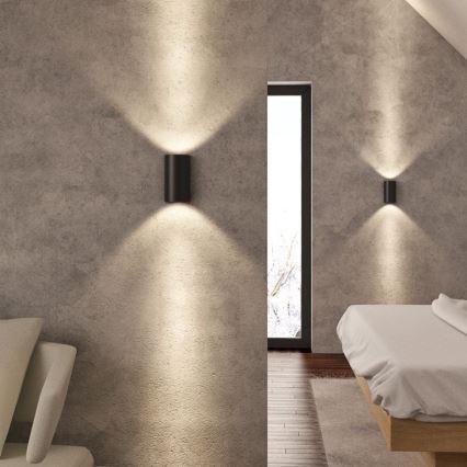 RED - Design Rendl - R12593 - Iluminação de parede LED DAFFY LED/6W/230V preta