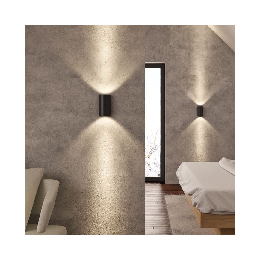 RED - Design Rendl - R12593 - Iluminação de parede LED DAFFY LED/6W/230V preta