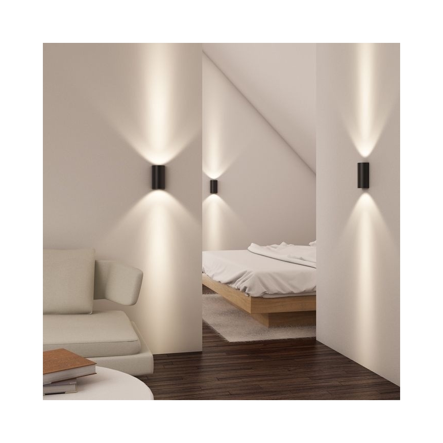 RED - Design Rendl - R12593 - Iluminação de parede LED DAFFY LED/6W/230V preta