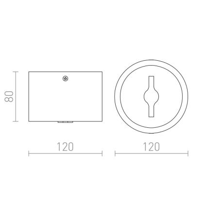 RED - Design Rendl-R12634 - Foco LED com regulação KELLY 15W/230V preto