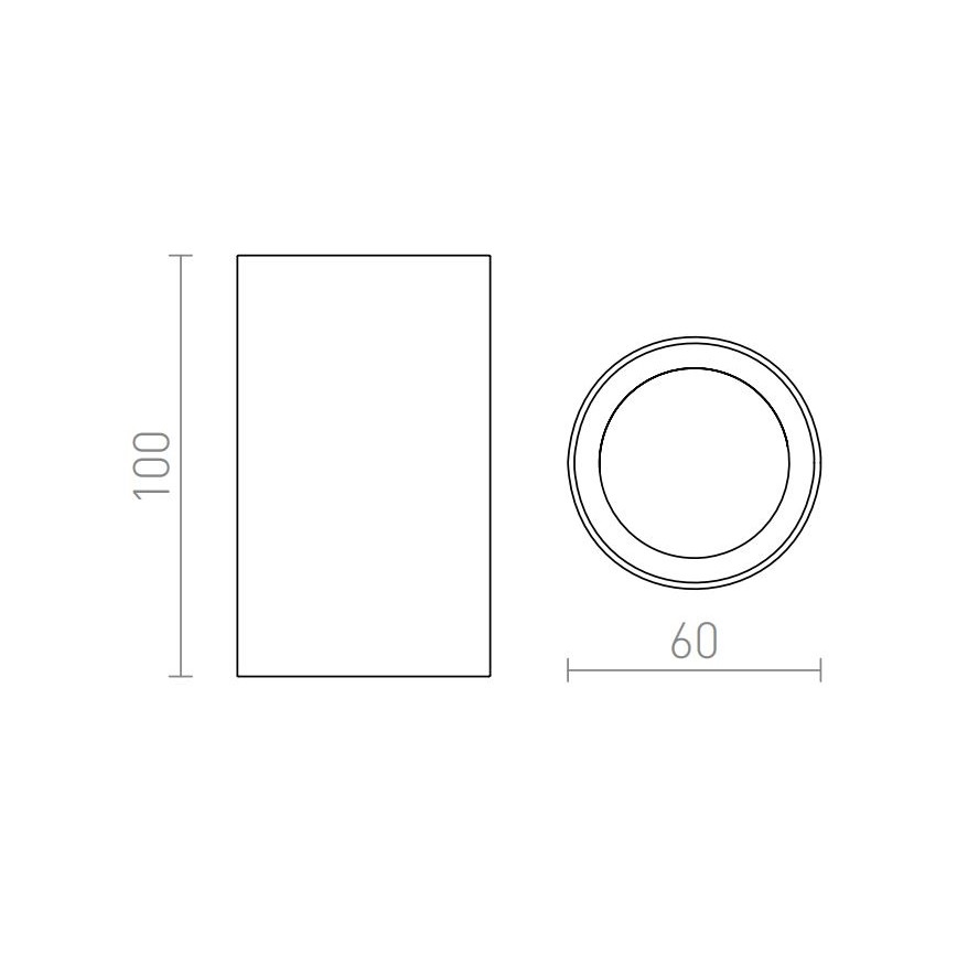 RED - Design Rendl - R12667 - Foco GAYA 1xGU10/35W/230V branco