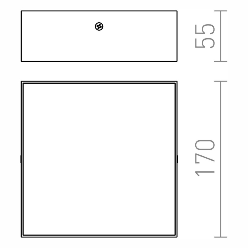RED - Design Rendl - R12849 - Iluminação de teto LED LARISA LED/15W/230V preta