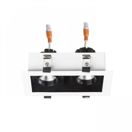 RED - Design Rendl - R12857 - Foco de encastrar LED BONDY 2xLED/7W/230V