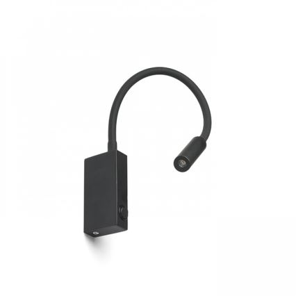 RED - Design Rendl - R12945 - Lâmpada Flexível LED EKE LED/3W/230V preta