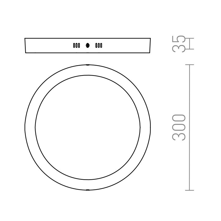 RED - Design Rendl - R12973 - Iluminação de teto LED SOCORRO LED/24W/230V