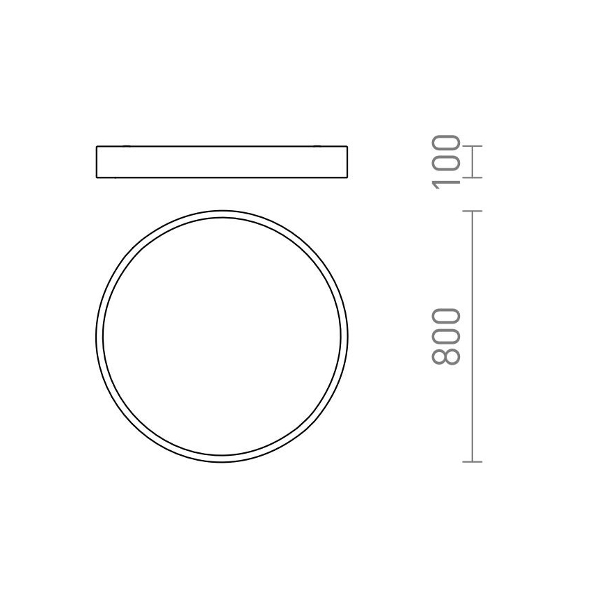 RED - Design Rendl - R13334 - Iluminação de teto LED MEZZO LED/100W/230V branca