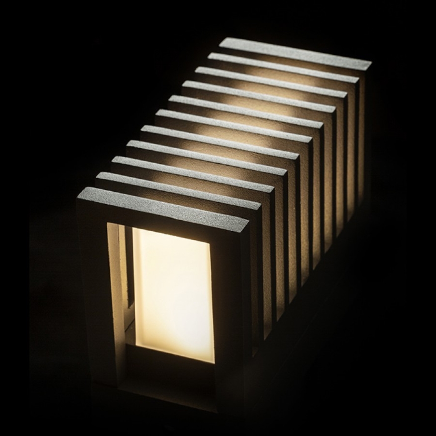 RED -Design Rendl-R13563- Iluminação de parede exterior LED CLAIRE LED/6W/230V IP5