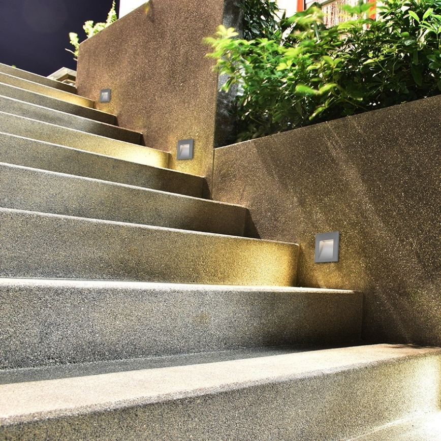 RED - Design Rendl - R12013 - Iluminação embutida exterior LED TESS LED/3W/230V IP54 branca