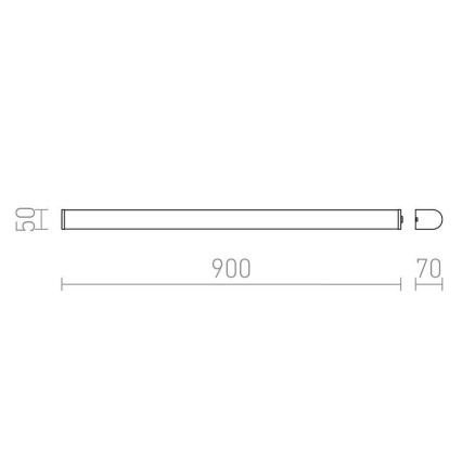 RED - Design Rendl - R12902 - Iluminação LED para espelho de casa de banho CORAZON LED/20W/230V IP44