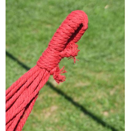 Rede 200x100 cm vermelho/amarelo