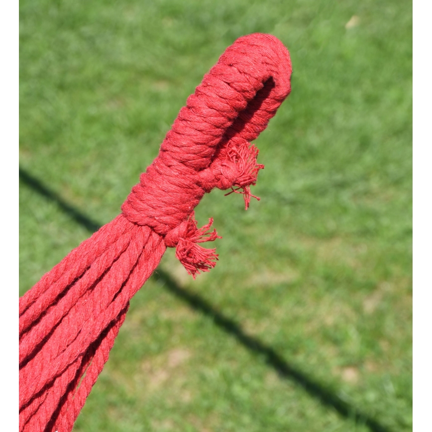 Rede 200x100 cm vermelho/amarelo