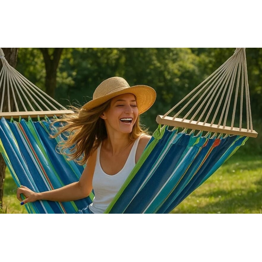 Rede de descanso 200x80 cm azul