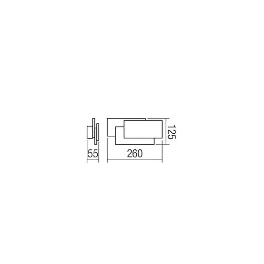 Redo 01-1444 - Aplique de parede LED GAMER LED/12W/230V