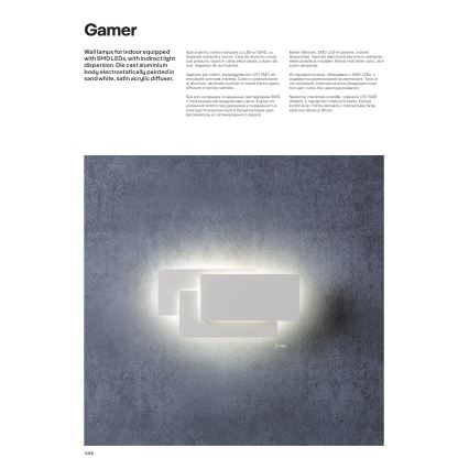 Redo 01-1445 - Aplique de parede LED GAMER LED/12W/230V